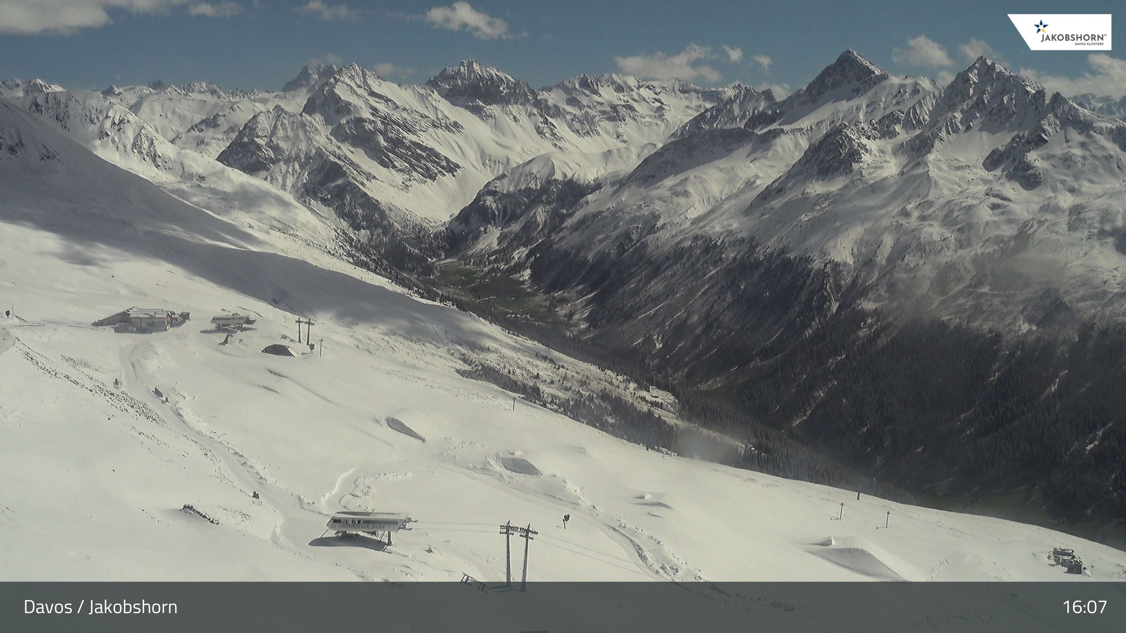 Davos: Platz - Jakobshorn, Blick Jatzhütte