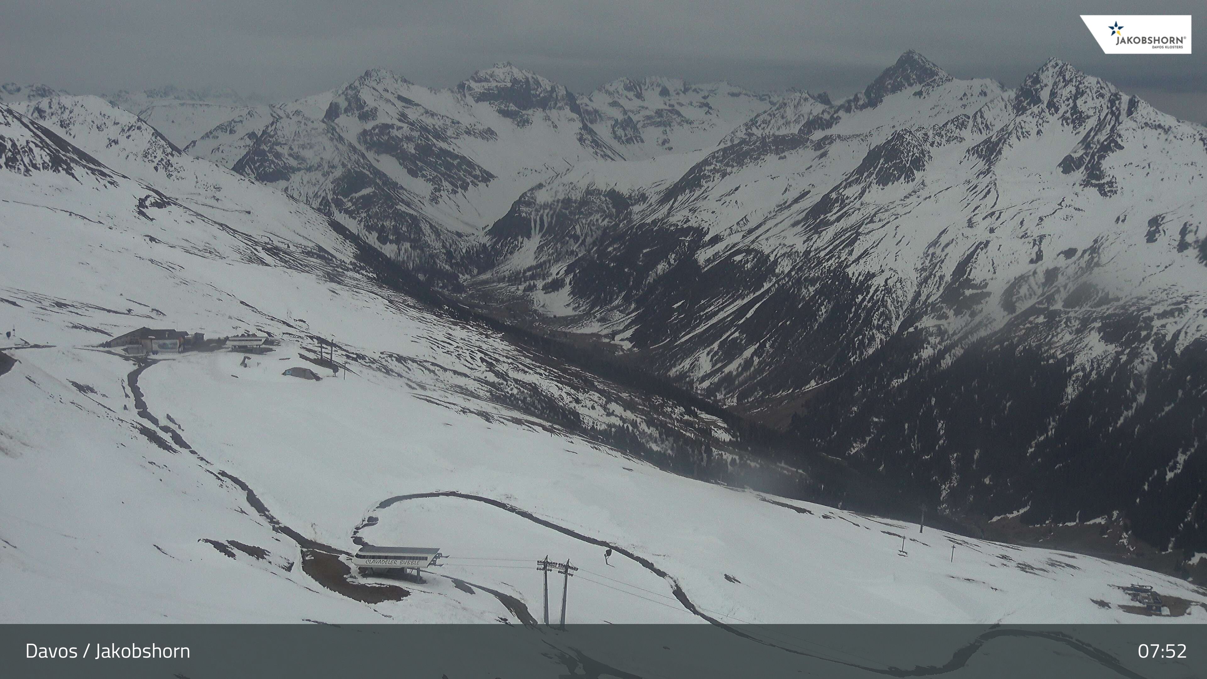 Davos: Platz - Jakobshorn, Blick Jatzhütte