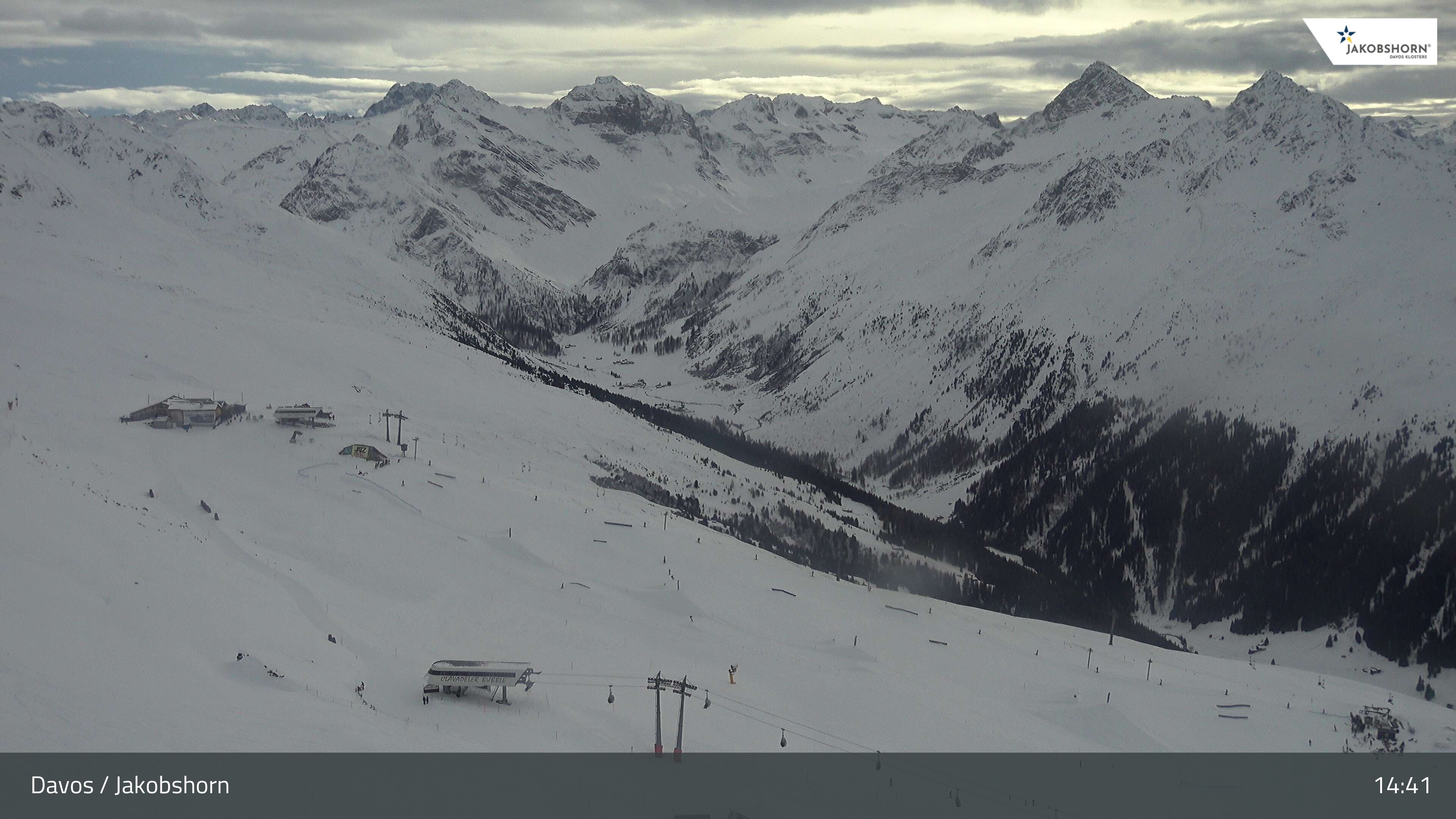 Davos: Platz - Jakobshorn, Blick Jatzhütte