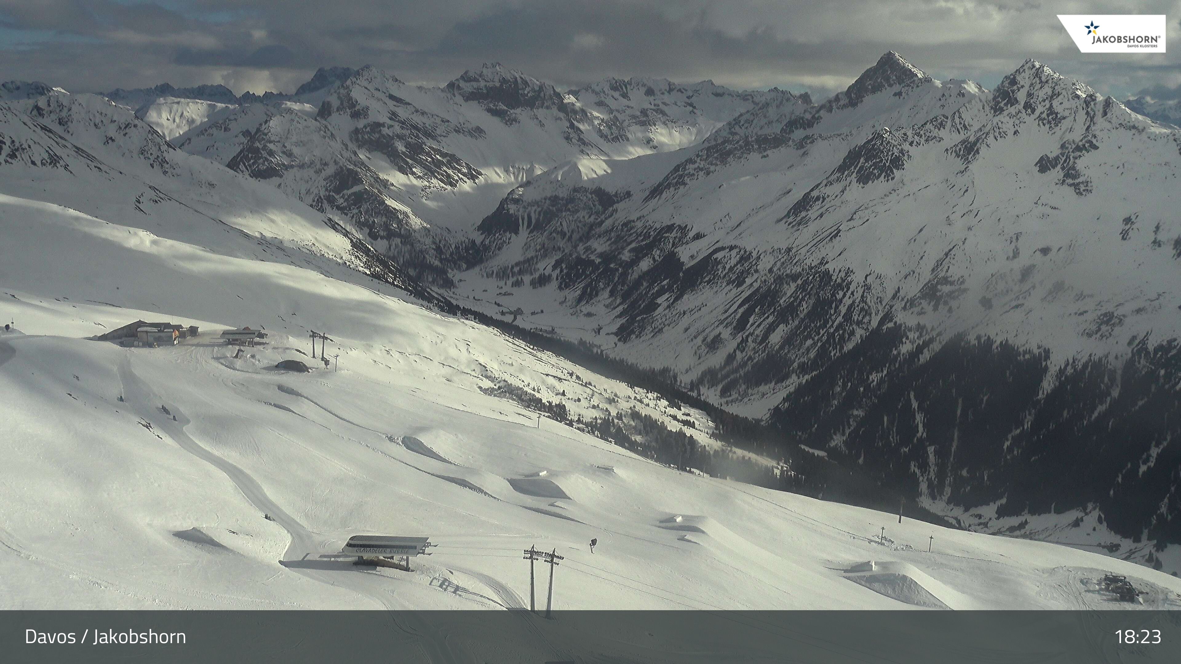 Davos: Platz - Jakobshorn, Blick Jatzhütte