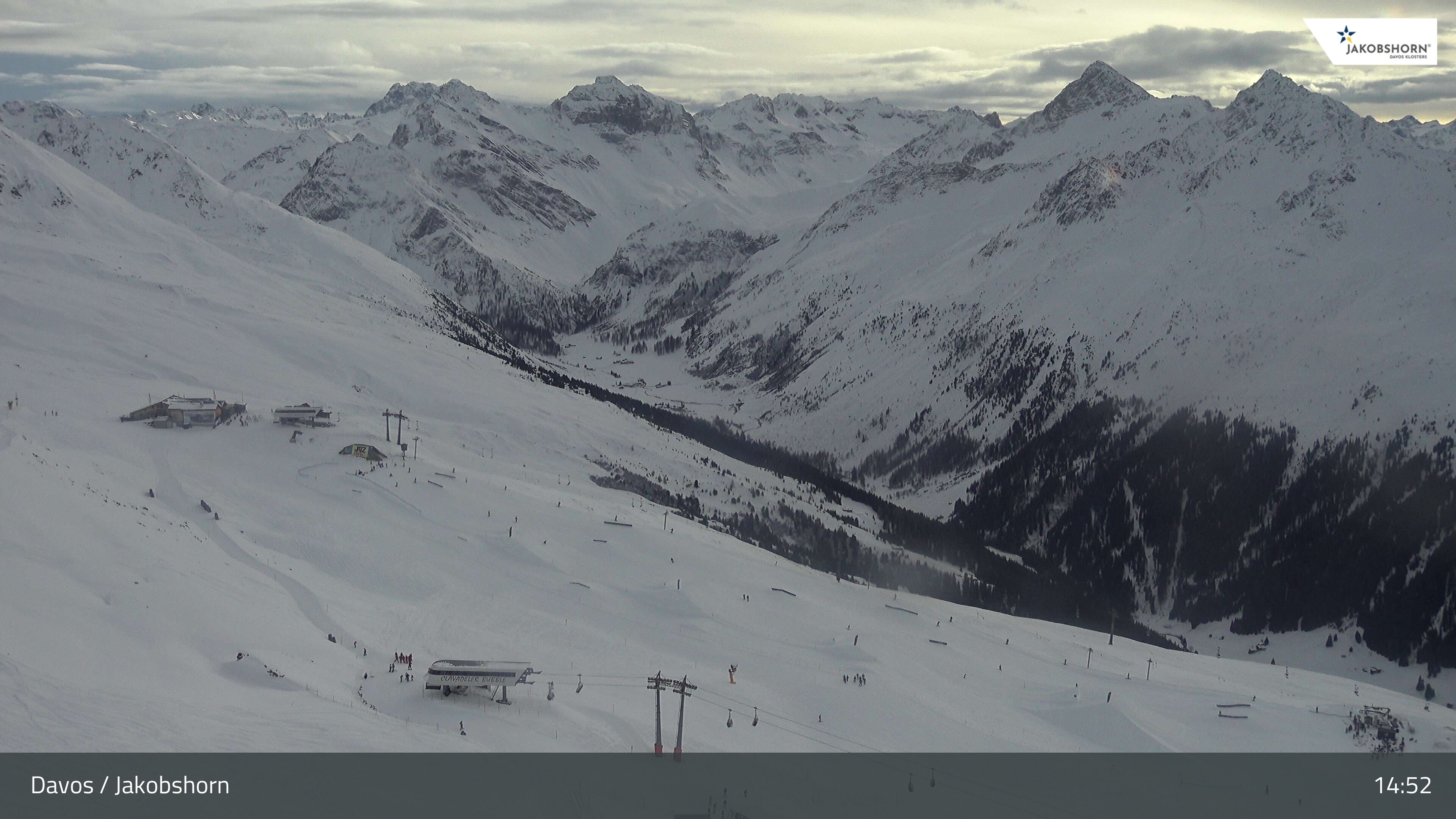 Davos: Platz - Jakobshorn, Blick Jatzhütte