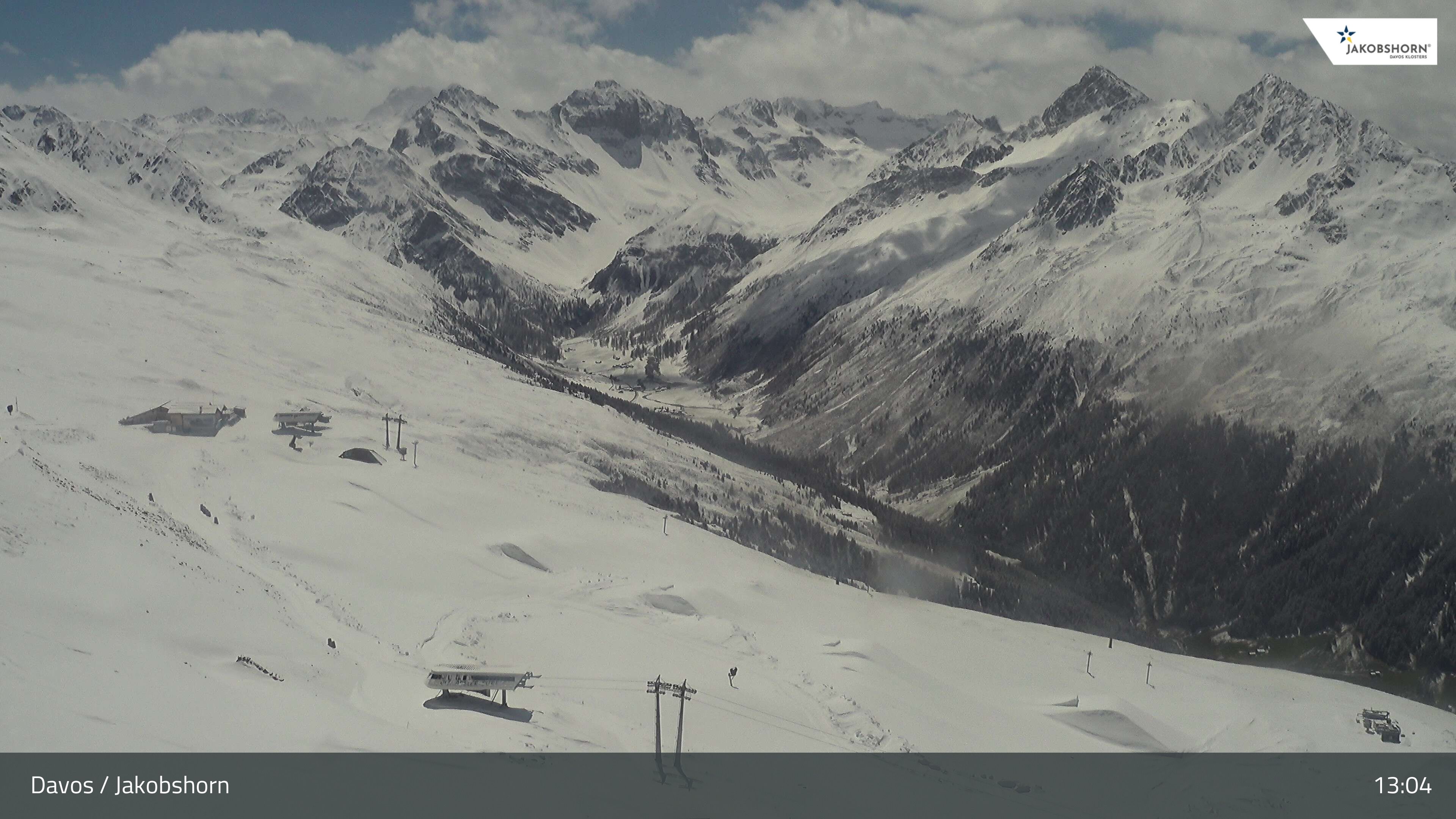 Davos: Platz - Jakobshorn, Blick Jatzhütte