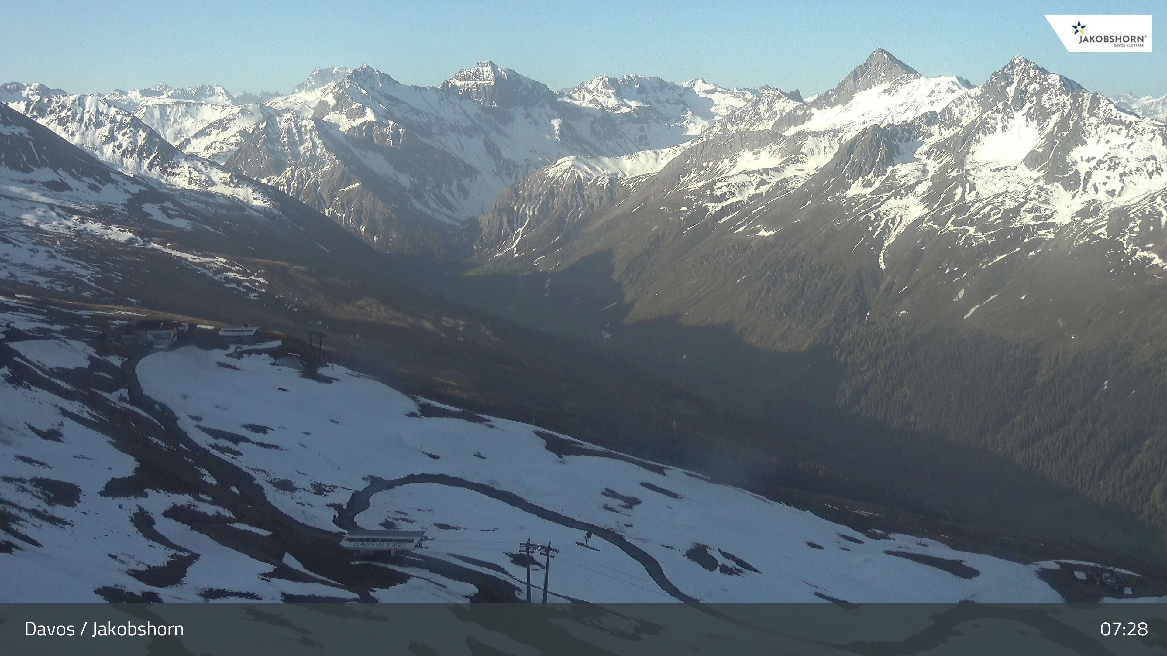 Davos: Platz - Jakobshorn, Blick Jatzhütte