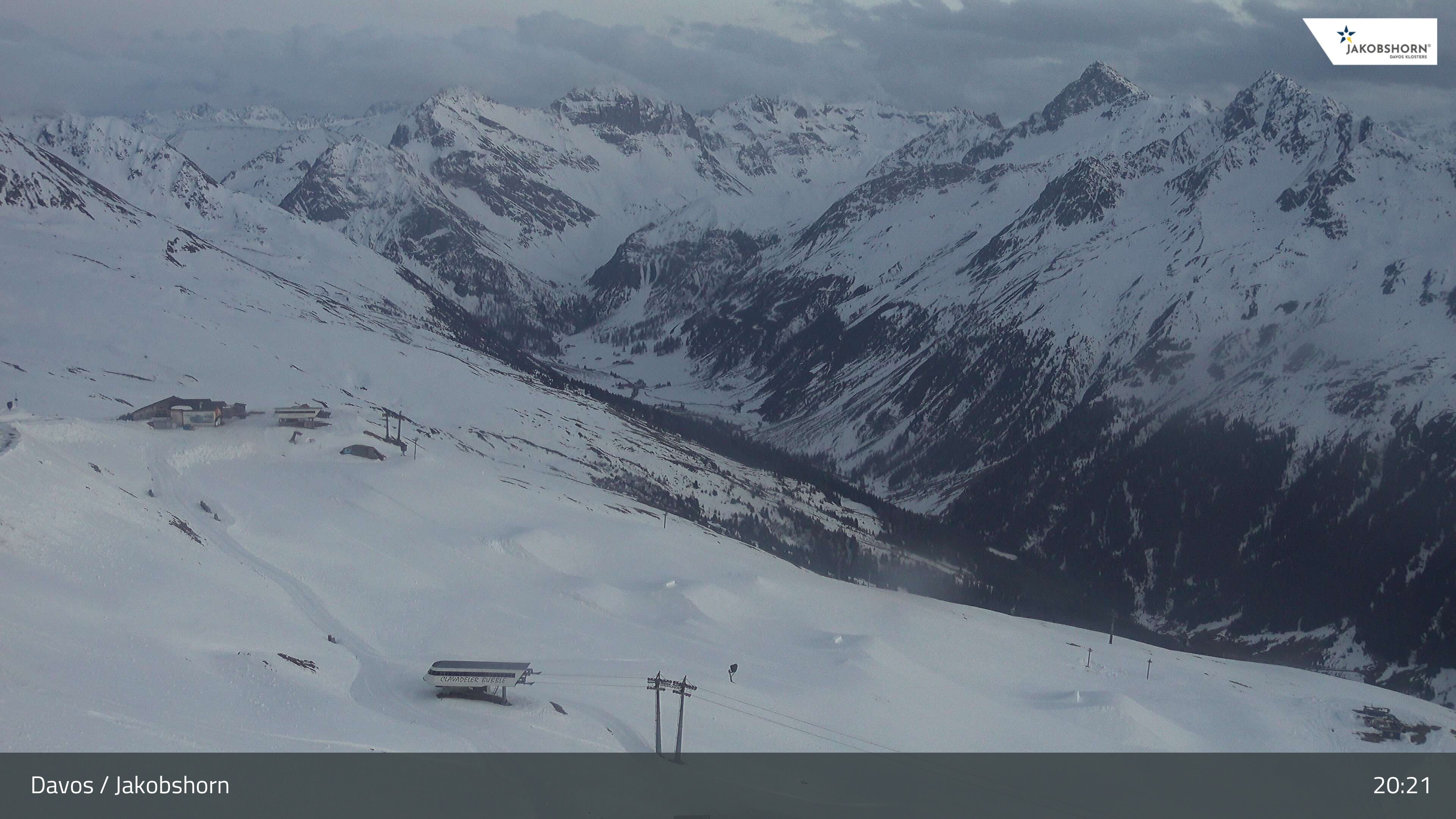 Davos: Platz - Jakobshorn, Blick Jatzhütte