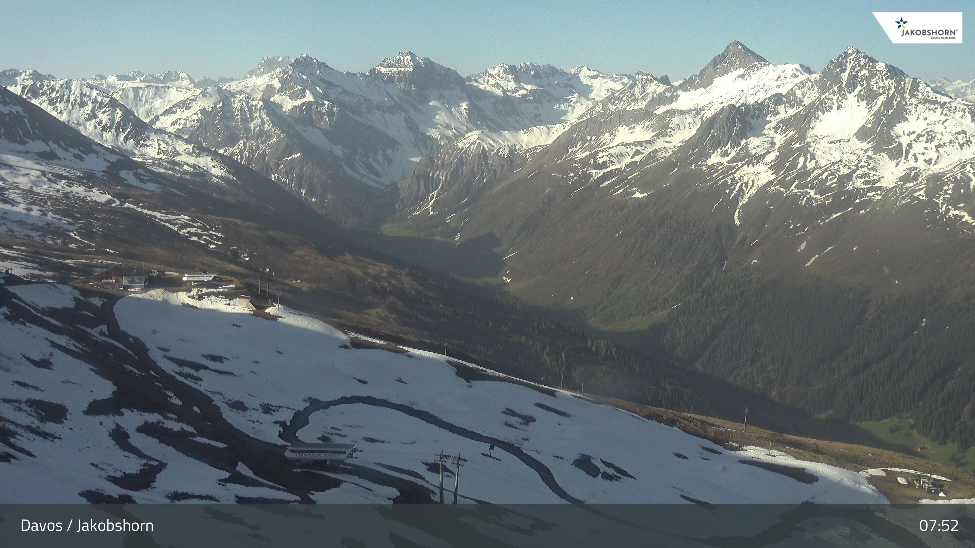 Davos: Platz - Jakobshorn, Blick Jatzhütte