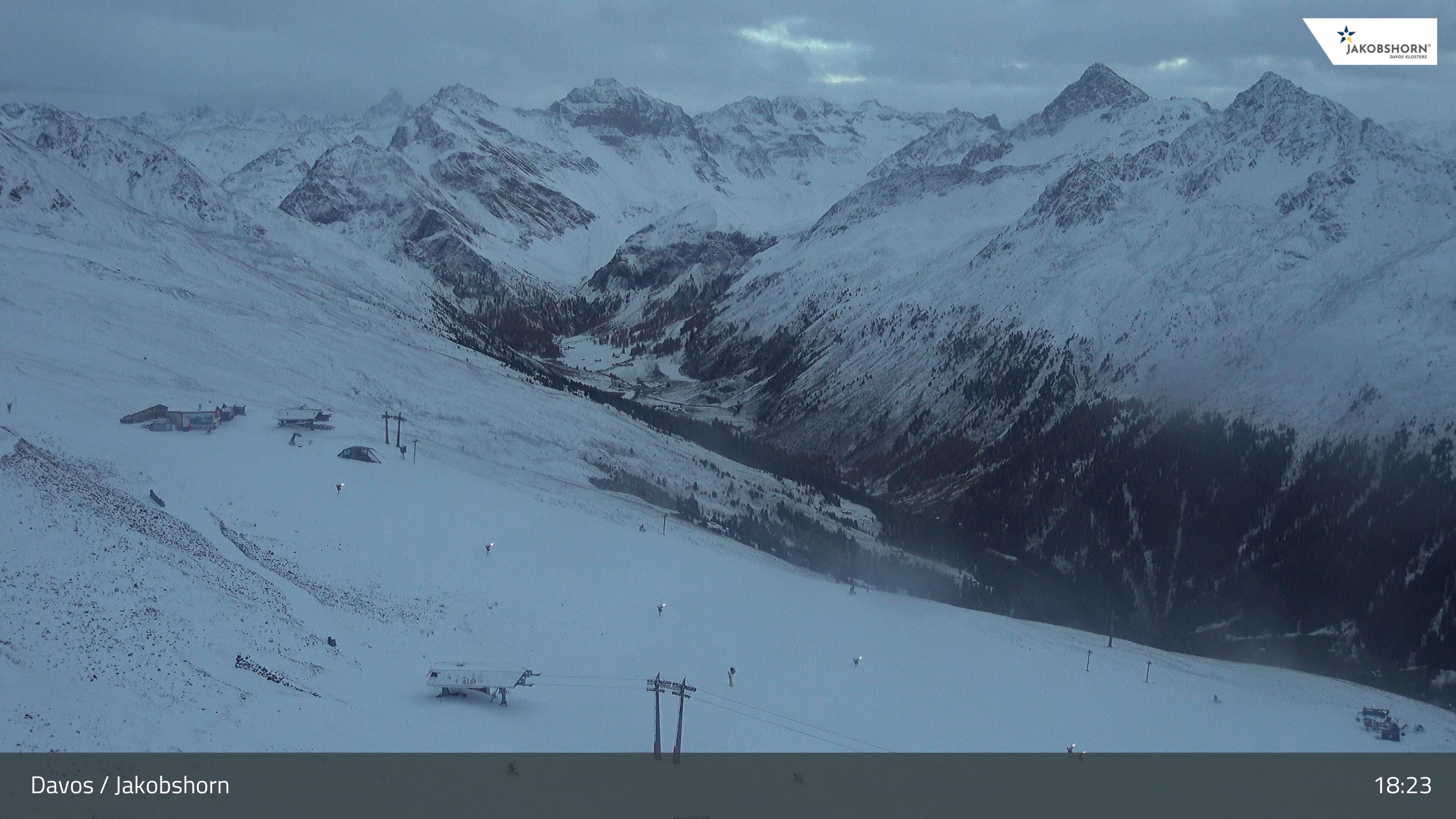 Davos: Platz - Jakobshorn, Blick Jatzhütte