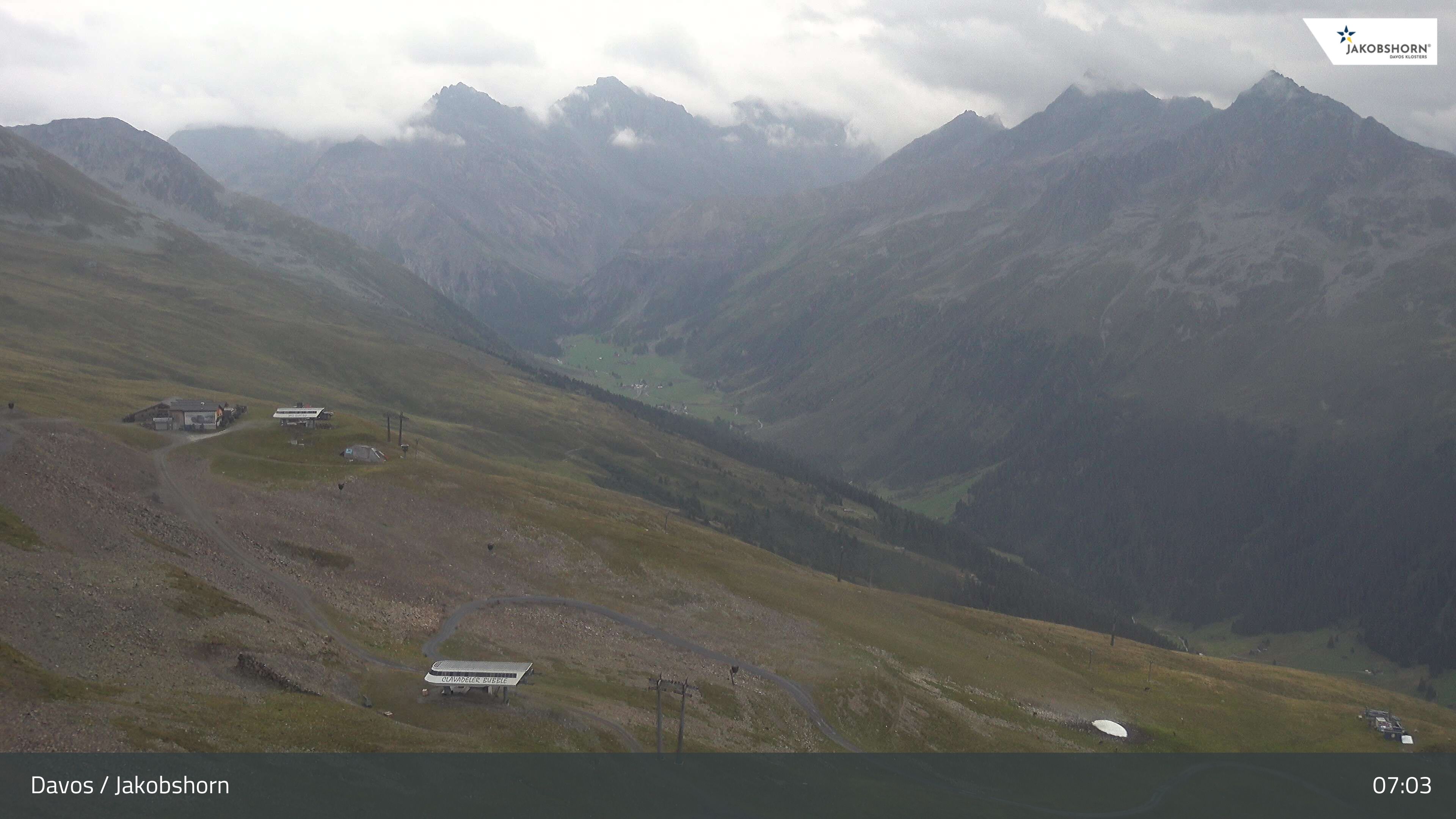 Davos: Platz - Jakobshorn, Blick Jatzhütte