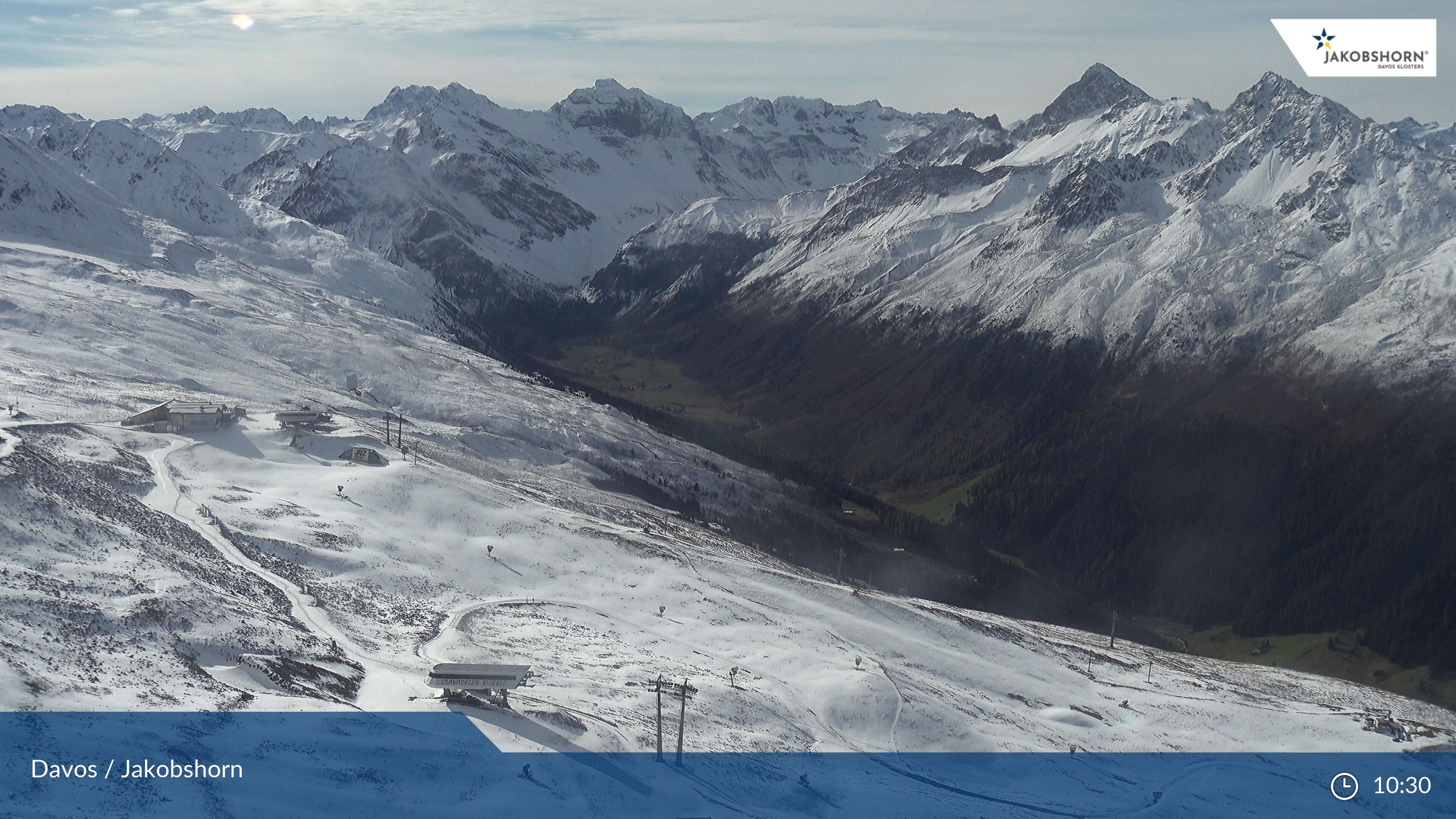 Davos: Platz - Jakobshorn, Blick Jatzhütte