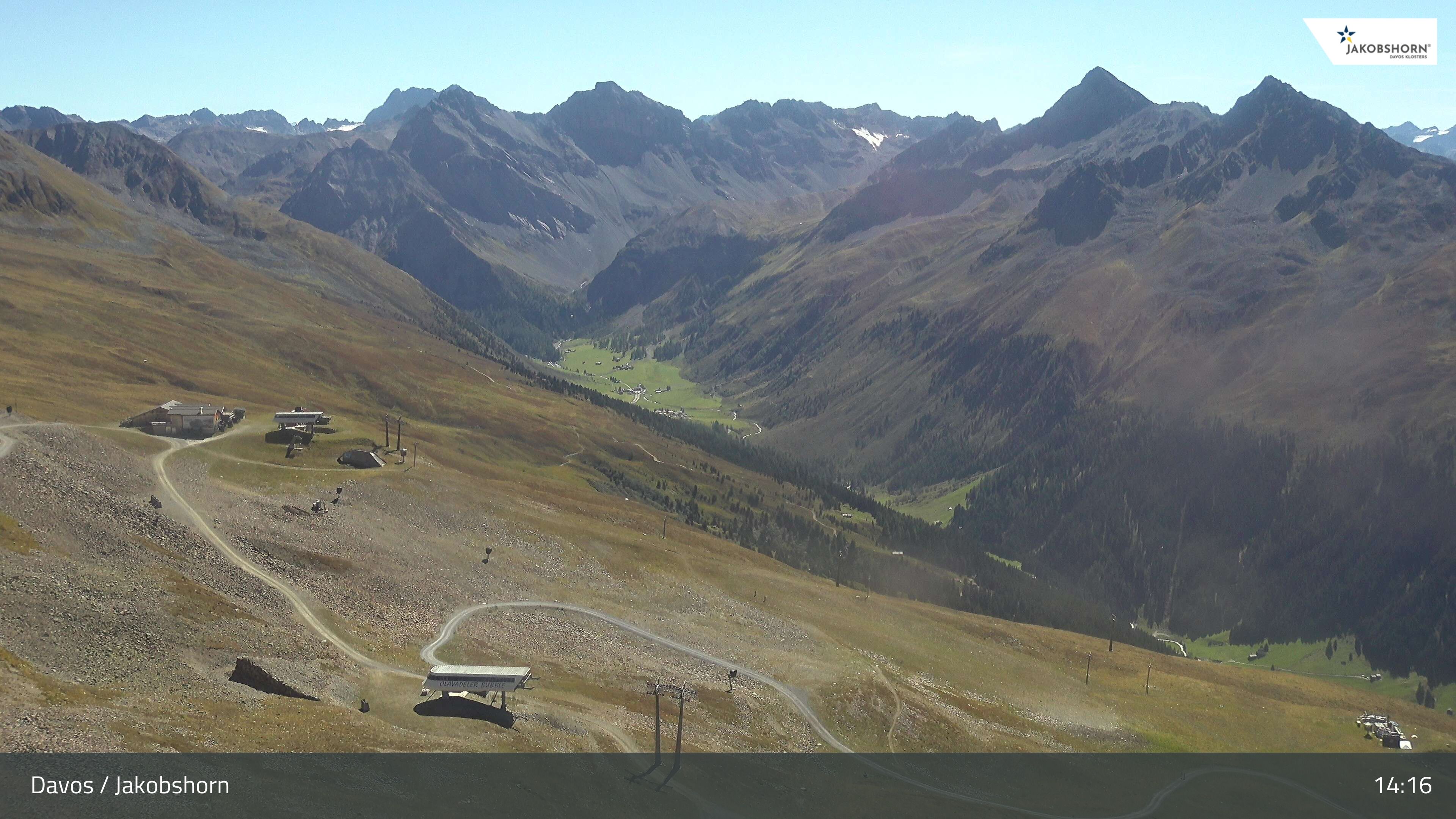 Davos: Platz - Jakobshorn, Blick Jatzhütte