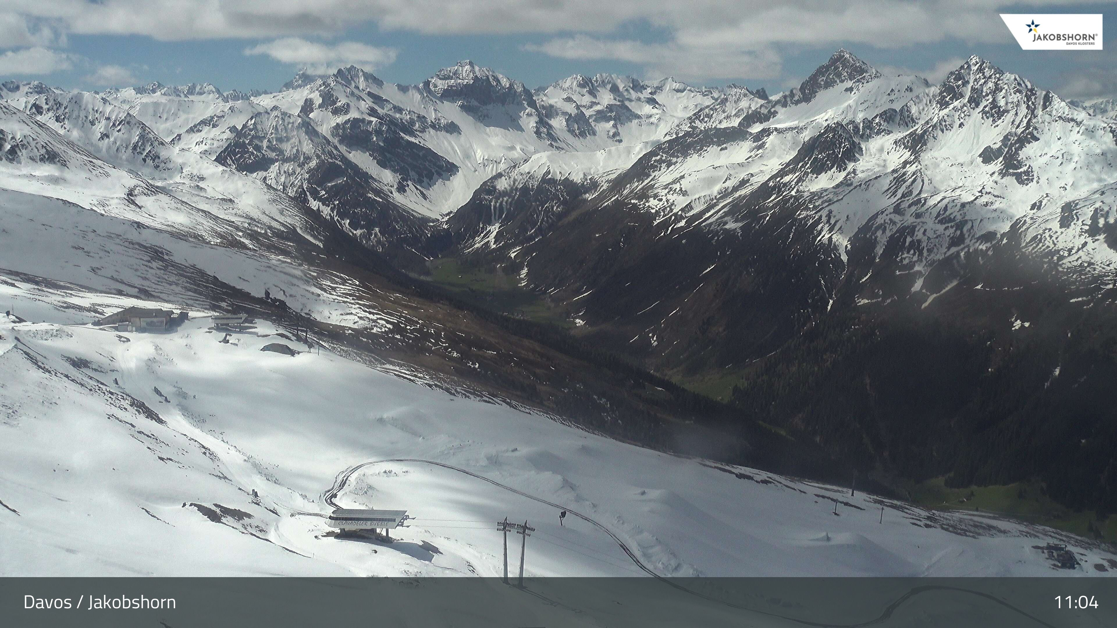 Davos: Platz - Jakobshorn, Blick Jatzhütte