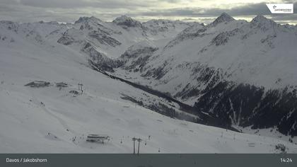 Davos: Platz - Jakobshorn, Blick Jatzhütte
