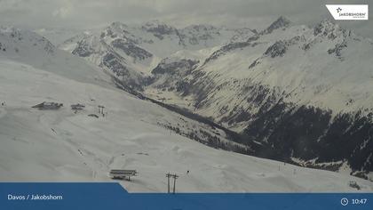 Davos: Platz - Jakobshorn, Blick Jatzhütte