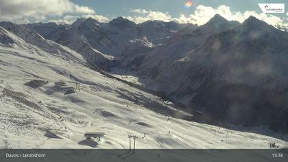 Davos: Platz - Jakobshorn, Blick Jatzhütte