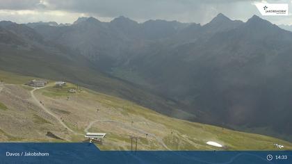 Davos: Platz - Jakobshorn, Blick Jatzhütte