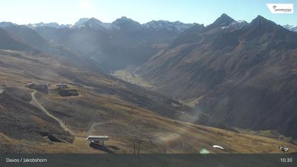 Davos: Platz - Jakobshorn, Blick Jatzhütte