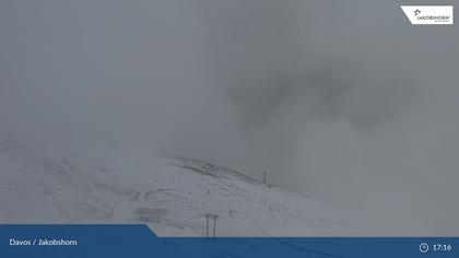 Davos: Platz - Jakobshorn, Blick Jatzhütte