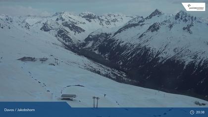 Davos: Platz - Jakobshorn, Blick Jatzhütte