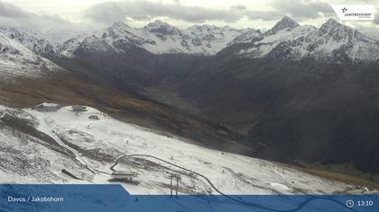 Davos: Platz - Jakobshorn, Blick Jatzhütte