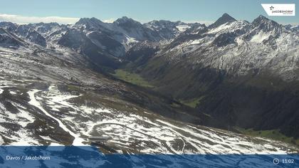 Davos: Platz - Jakobshorn, Blick Jatzhütte