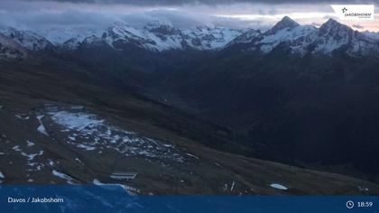 Davos: Platz - Jakobshorn, Blick Jatzhütte