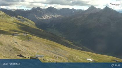 Davos: Platz - Jakobshorn, Blick Jatzhütte