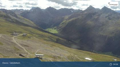 Davos: Platz - Jakobshorn, Blick Jatzhütte