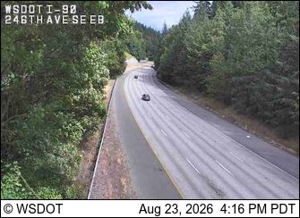 Traffic Cam Issaquah › East: I-90 at MP 18.8: 246th Ave SE, EB
