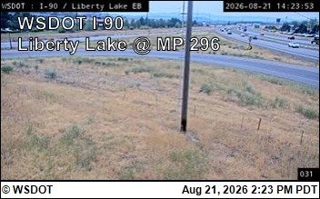 Traffic Cam Liberty Lake › East: I-90 at MP 296