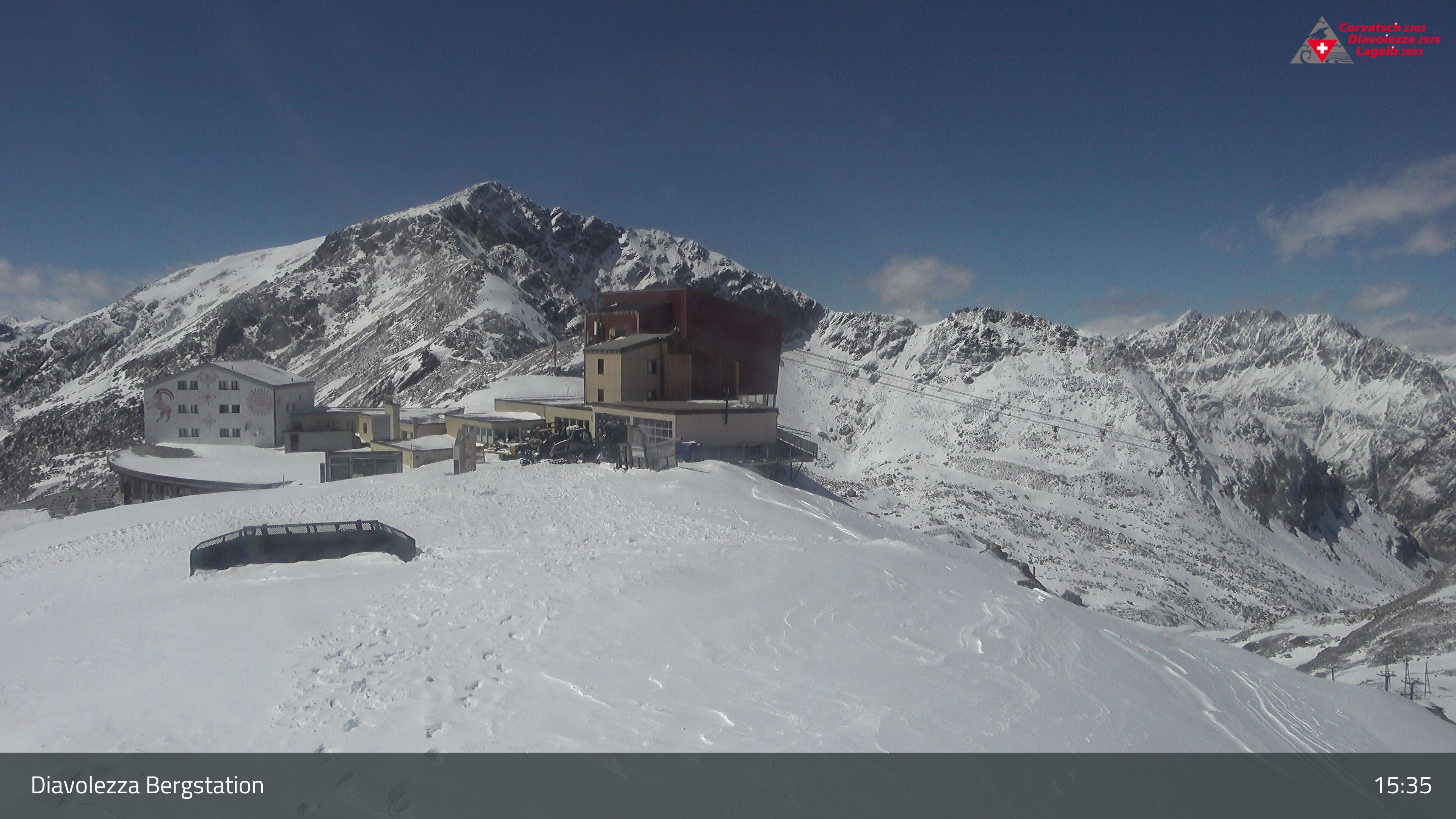 Pontresina: Diavolezza Bergstation, Diavolezza Bergstation, 2978 m