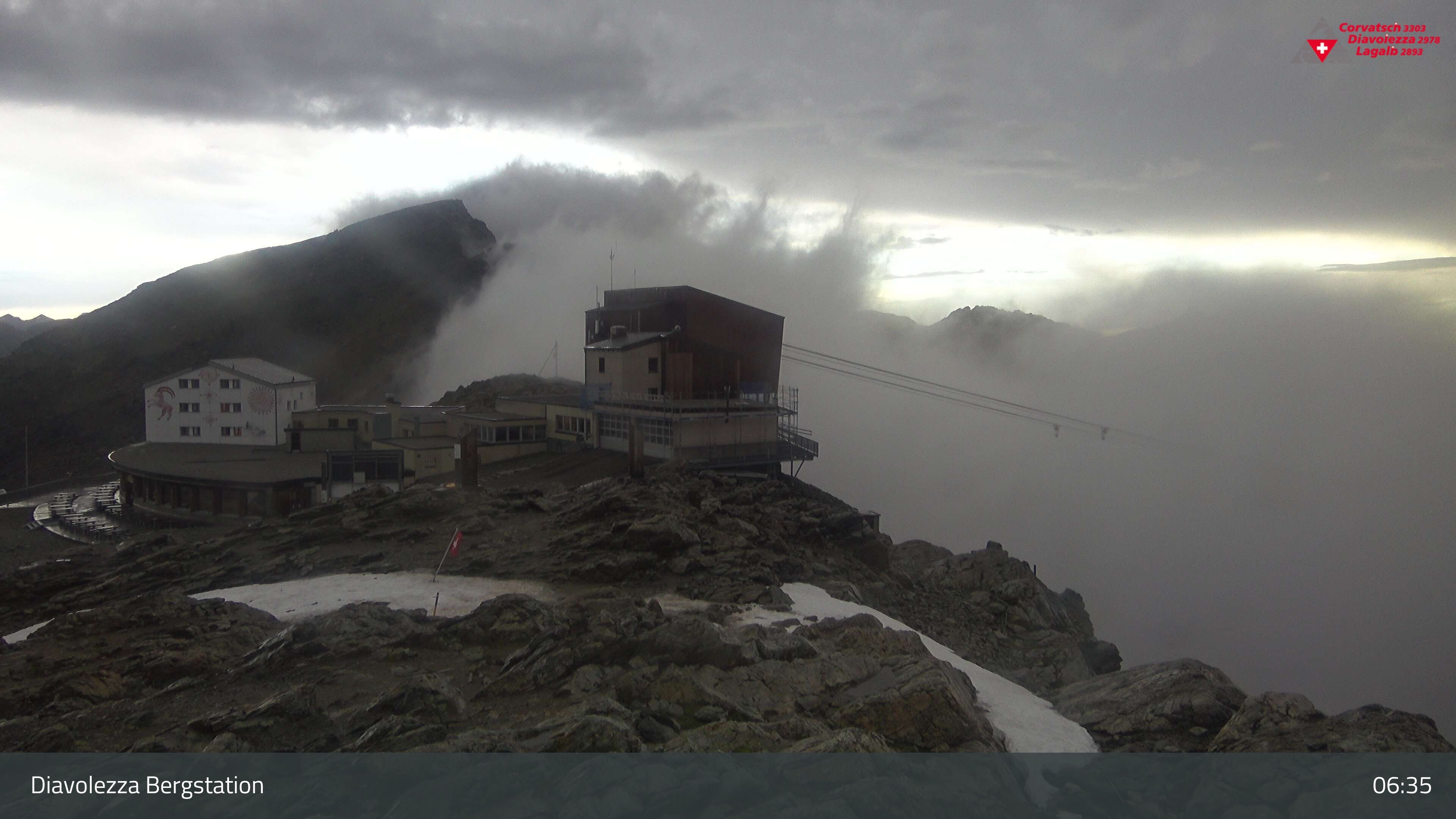 Pontresina: Diavolezza Bergstation, Diavolezza Bergstation, 2978 m
