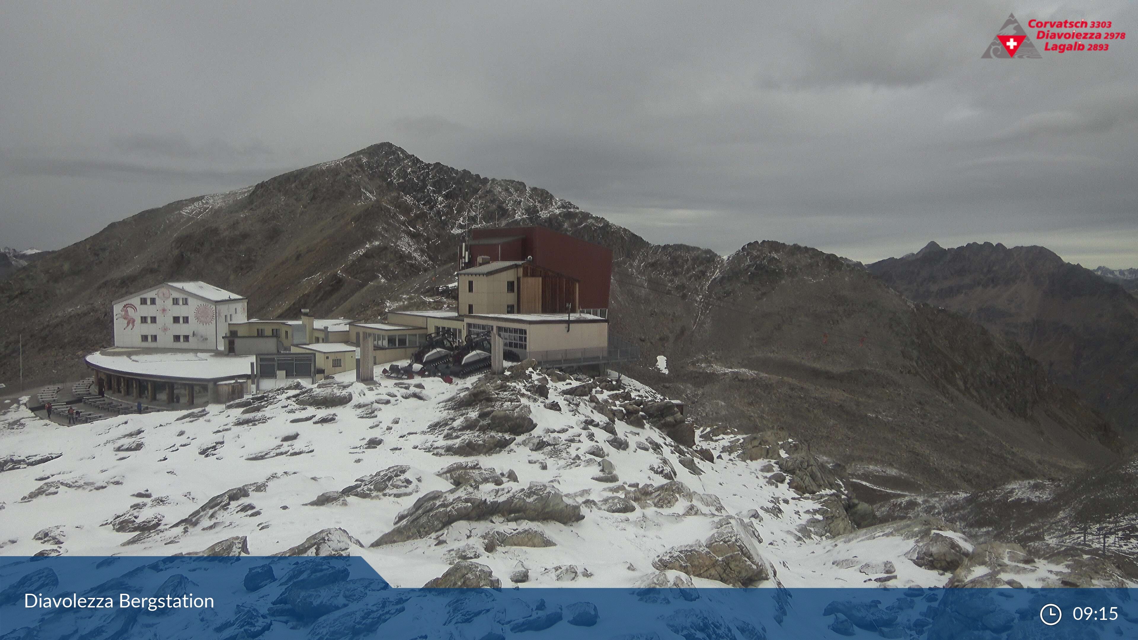 Pontresina: Diavolezza Bergstation, Diavolezza Bergstation, 2978 m