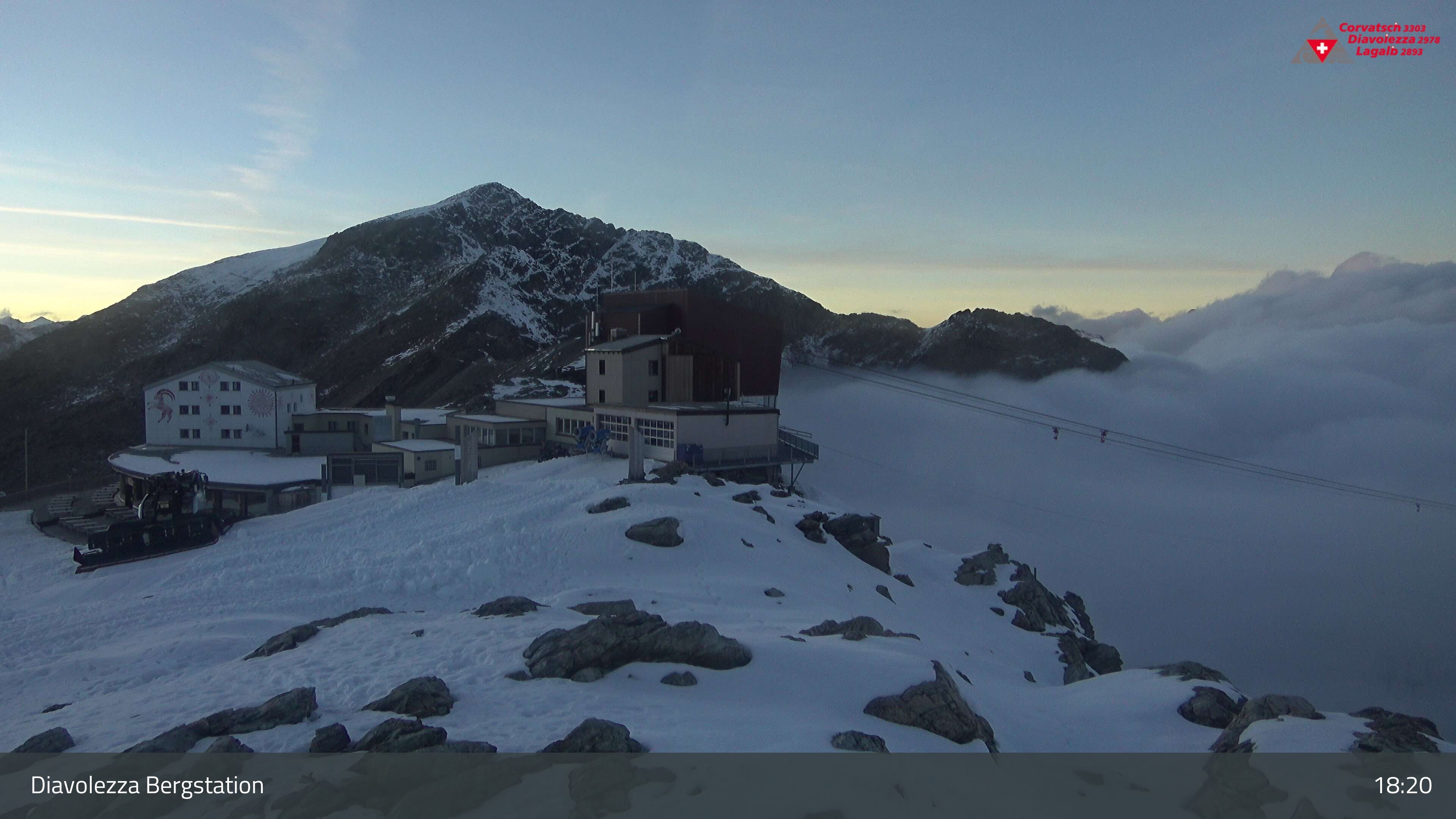 Pontresina: Diavolezza Bergstation, Diavolezza Bergstation, 2978 m