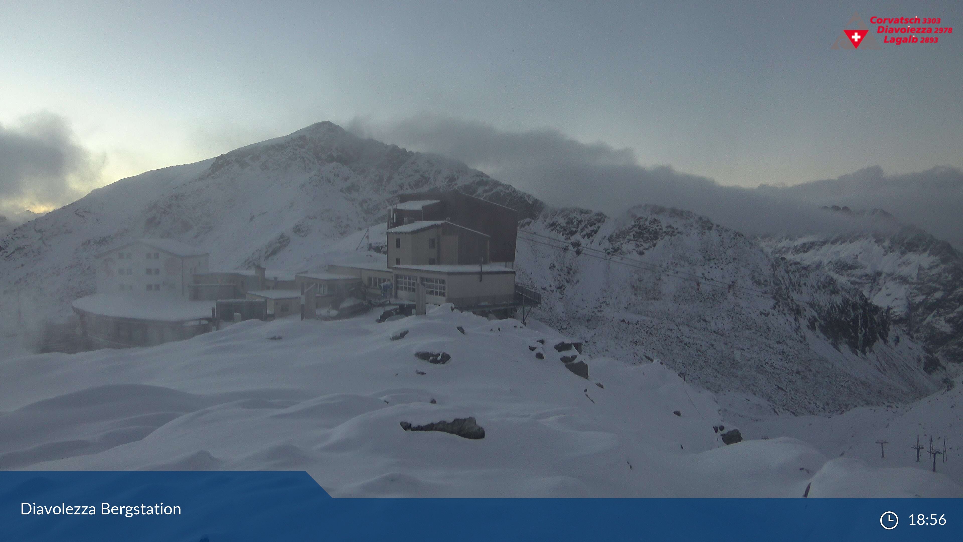 Pontresina: Diavolezza Bergstation, Diavolezza Bergstation, 2978 m