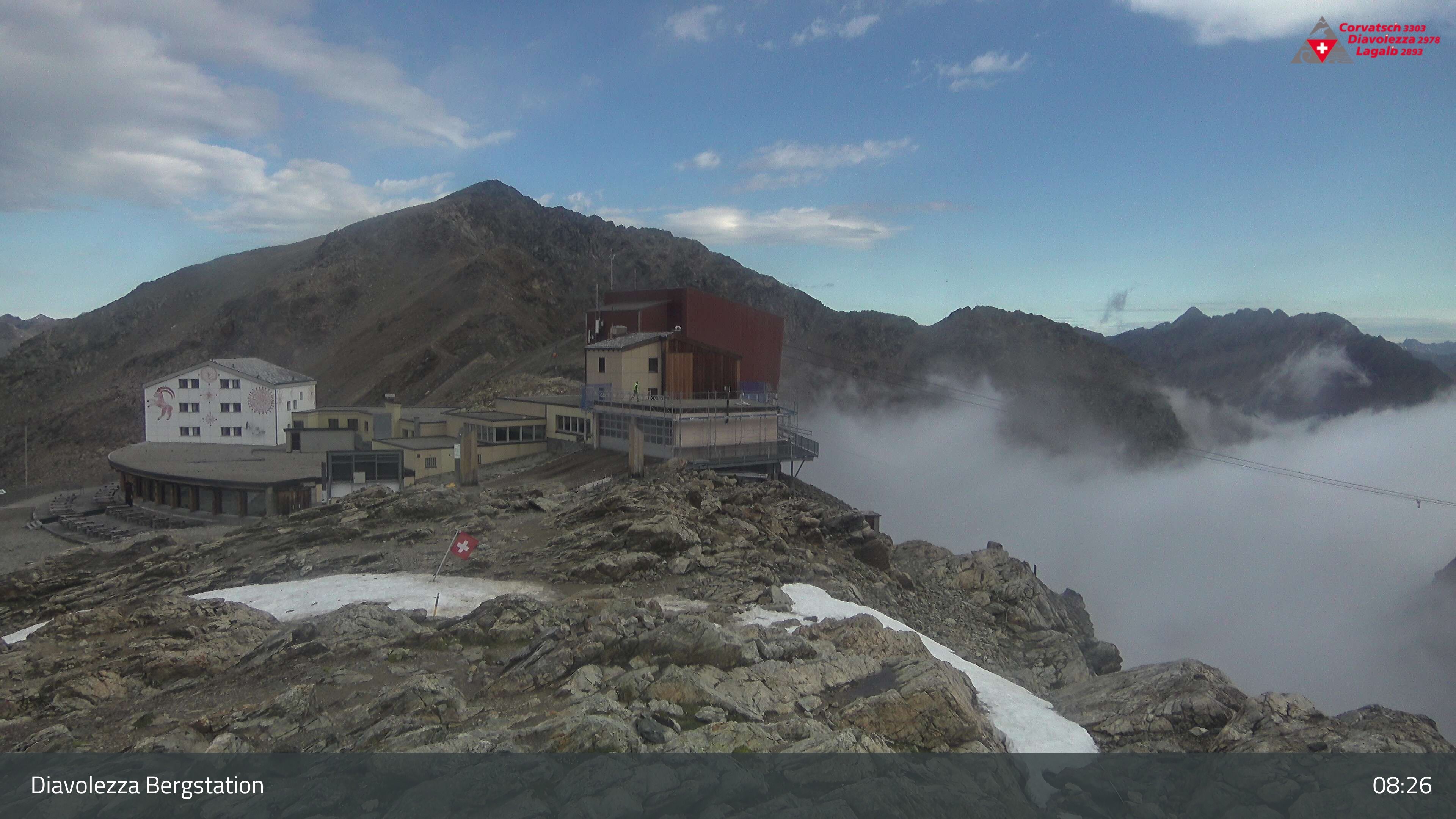 Pontresina: Diavolezza Bergstation, Diavolezza Bergstation, 2978 m