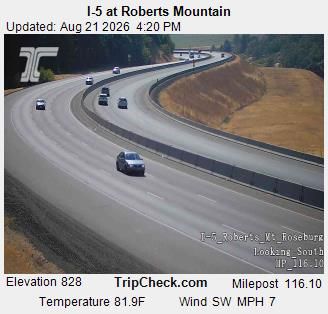 Traffic Cam Round Prairie: I-5 at Roberts Mountain