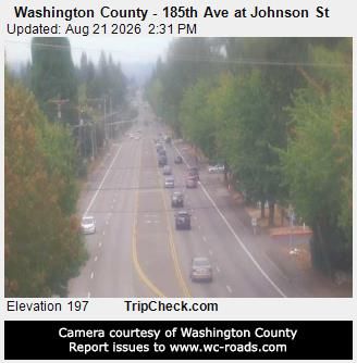 Traffic Cam Aloha: Washington County - 185th Ave at Johnson St