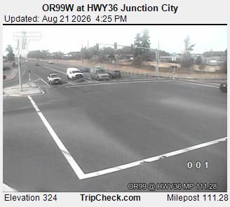Traffic Cam Junction City: ORE99W at HWY36
