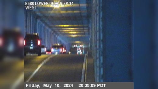Traffic Cam San Quentin › East: TVR29 -- I-580 : Lower Deck Pier