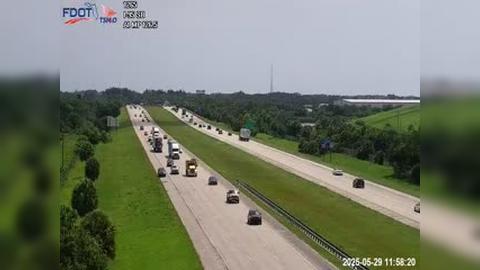 Traffic Cam Fort Pierce: I-95 MP 126.5 Southbound