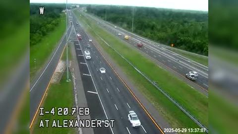 Traffic Cam Plant City: I-4 at Alexander St
