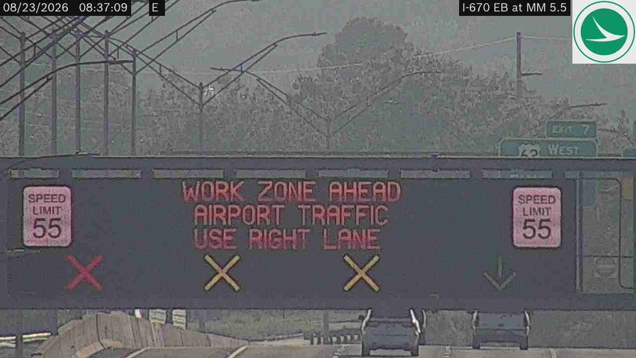 Traffic Cam Sawyer Manor: I-670 EB at MM 5.5, W of Joyce Ave