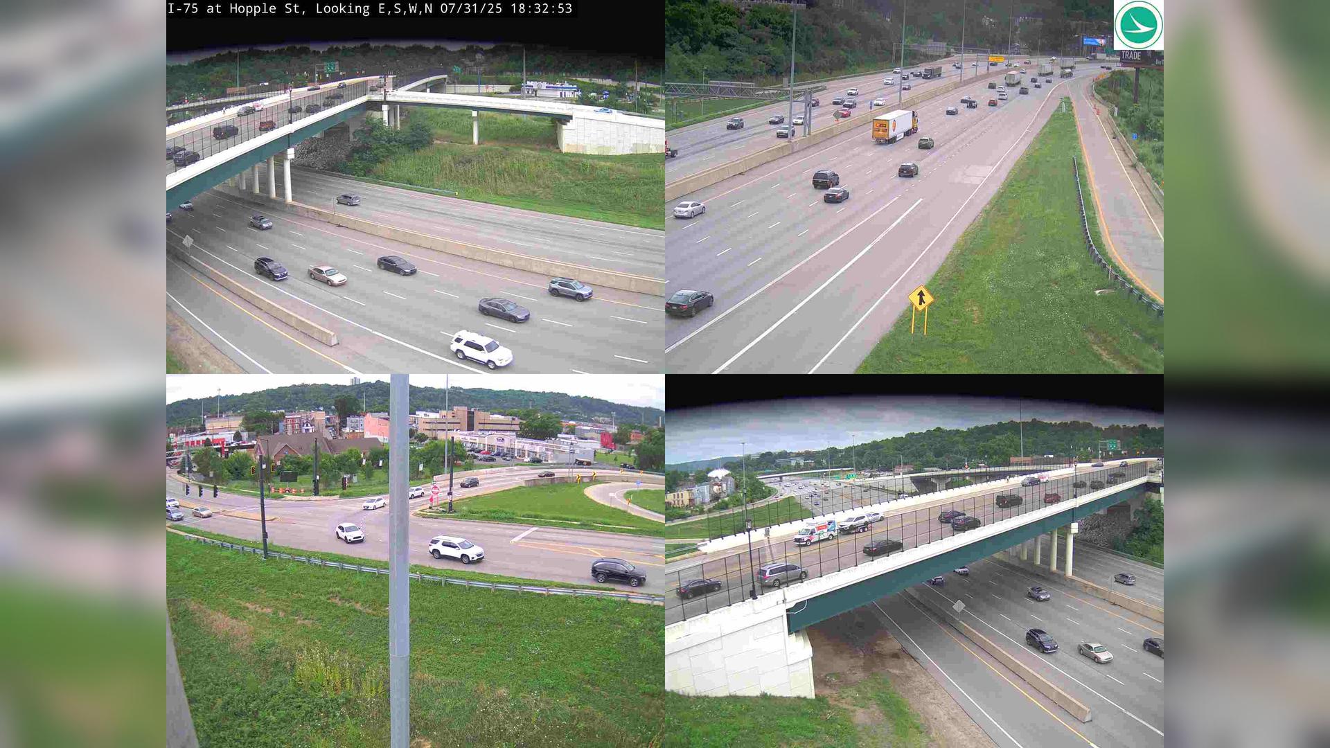 Traffic Cam Camp Washington: I-75 at Hopple St