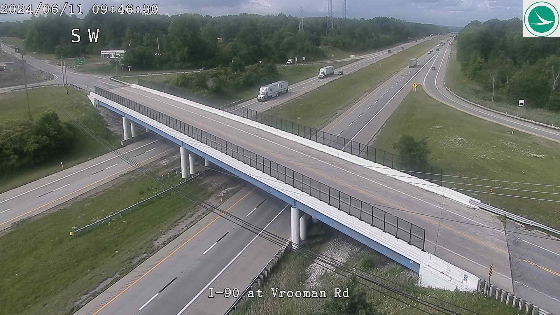 Traffic Cam Five Points: I-90 at Vrooman Rd