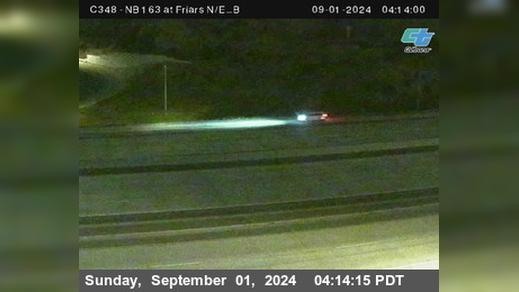 Traffic Cam Hillcrest › South: C 348) SR-163 : Friars N/E_B