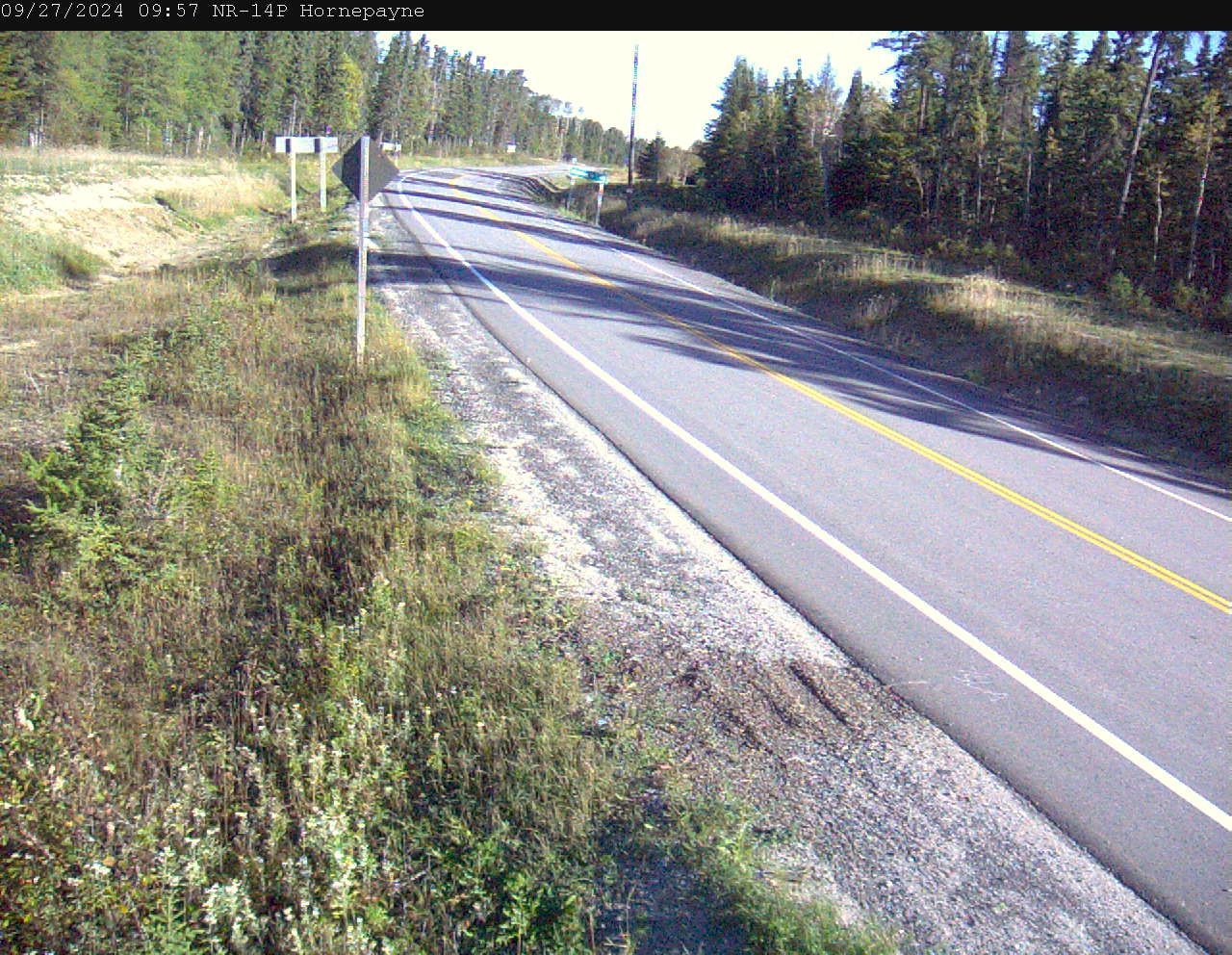 Traffic Cam Hornepayne Township: Highway 631 near Roundhouse Rd