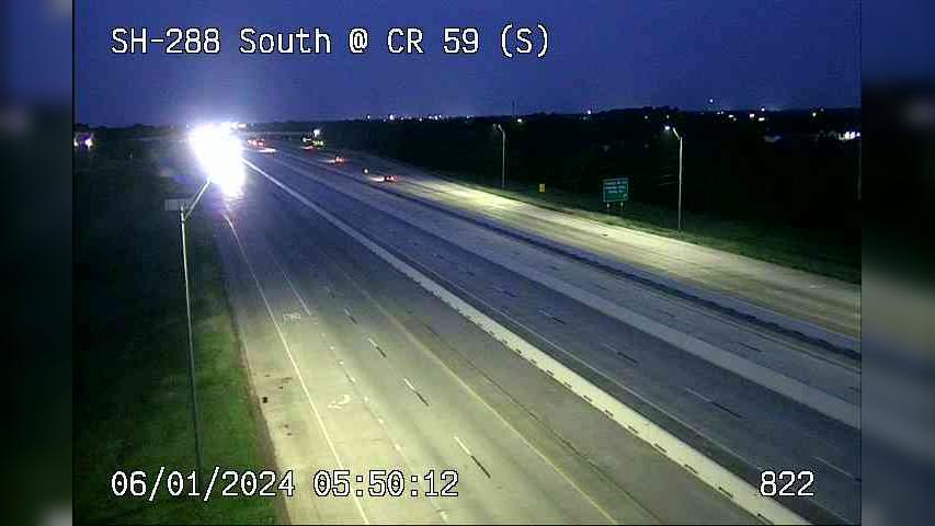 Traffic Cam Manvel › South: SH-288 South @ CR 59 (S)