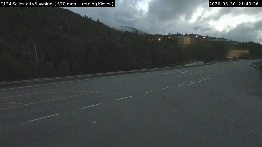 Traffic Cam Seljestad: E134 - v/Løyning (Kløvet)