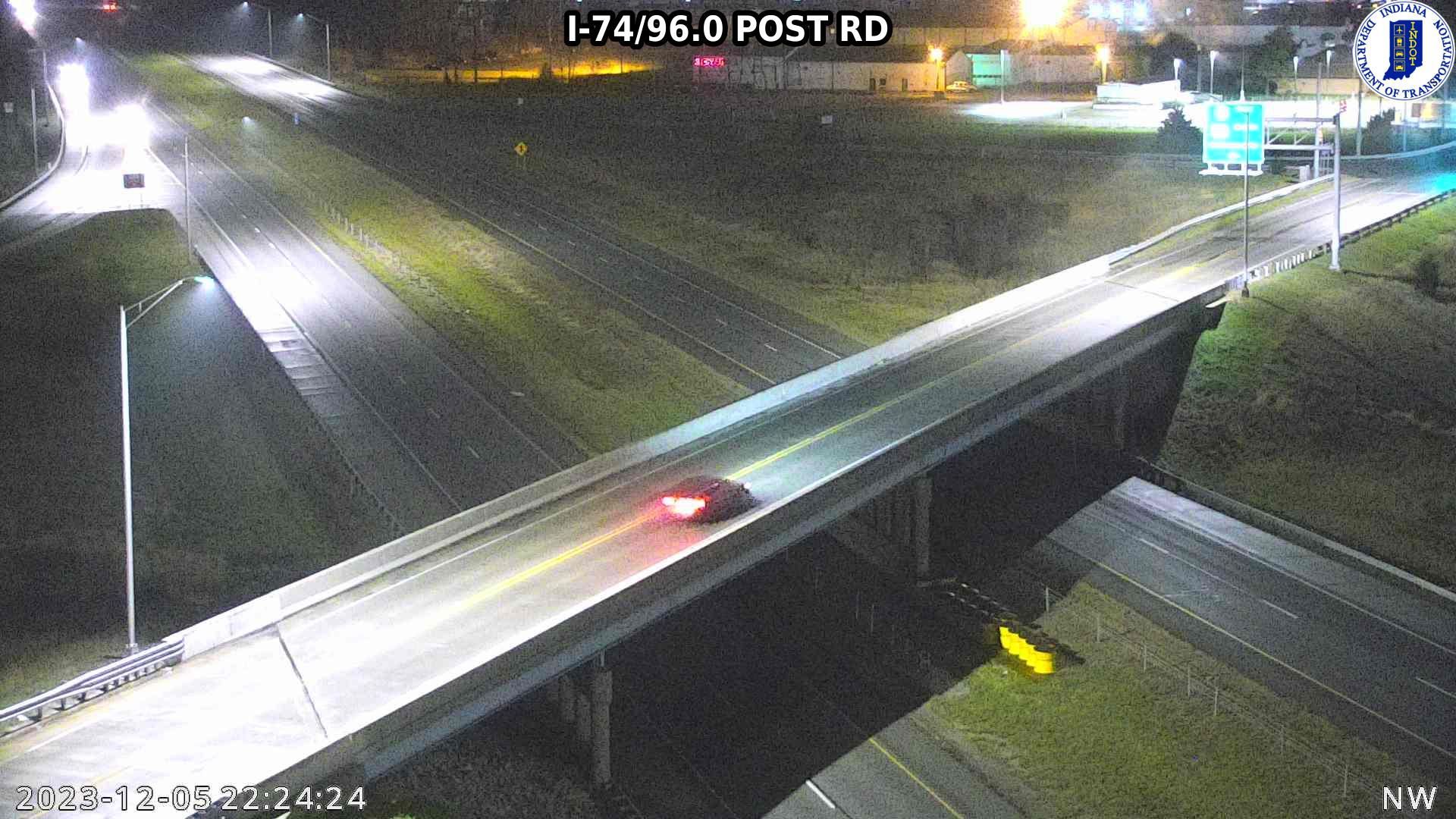 Traffic Cam Wanamaker: I-74: I-74/96.0 POST RD : I-74/96.0 POST RD