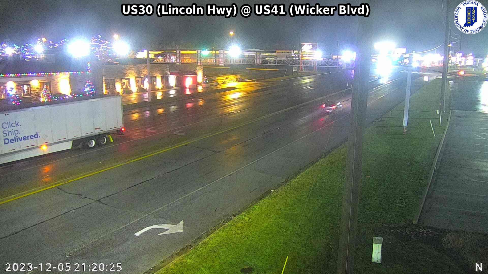 Traffic Cam Schererville: SIGNAL: US30 (Lincoln Hwy) @ US41 (Wicker Blvd