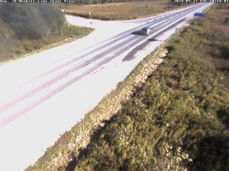 Traffic Cam Scugog: Highway 7A at Nesbitt Line